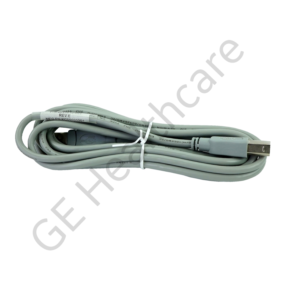 USB Cable Type A to Type B USB Connector 3.34m (11'2") USB Cable Type A to Type B USB Connector 3.34m (11'2")