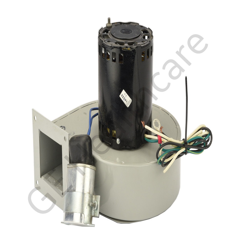 Small Blower with Mounting Bracket and Capacitor Assembly Small Blower with Mounting Bracket and Capacitor Assembly