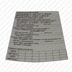 Counterpoise Safety Reel Cable Log Counterpoise Safety Reel Cable Log