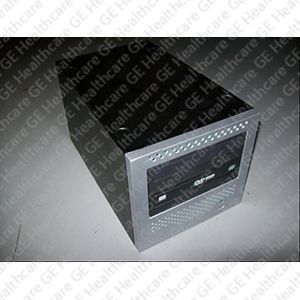 Peripheral Tower 2-bay black enclosure and silver bezel with DVD-RAM and DVD-RW drives with IEC attention symbol. 5270510-3-H