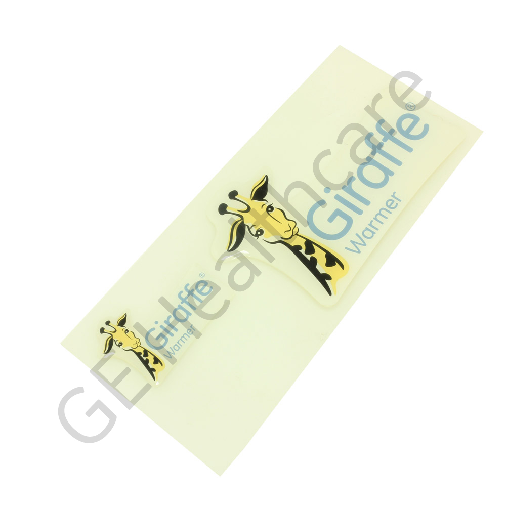 Sticker Label Set Branding Giraffe® Warmer PMS Cool Gray 1C Sticker Label Set Branding Giraffe® Warmer PMS Cool Gray 1C