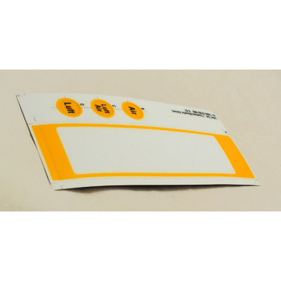 Label Set Flat TB Needle Valve Air Yellow